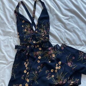 Reformation Floral Pant Romper